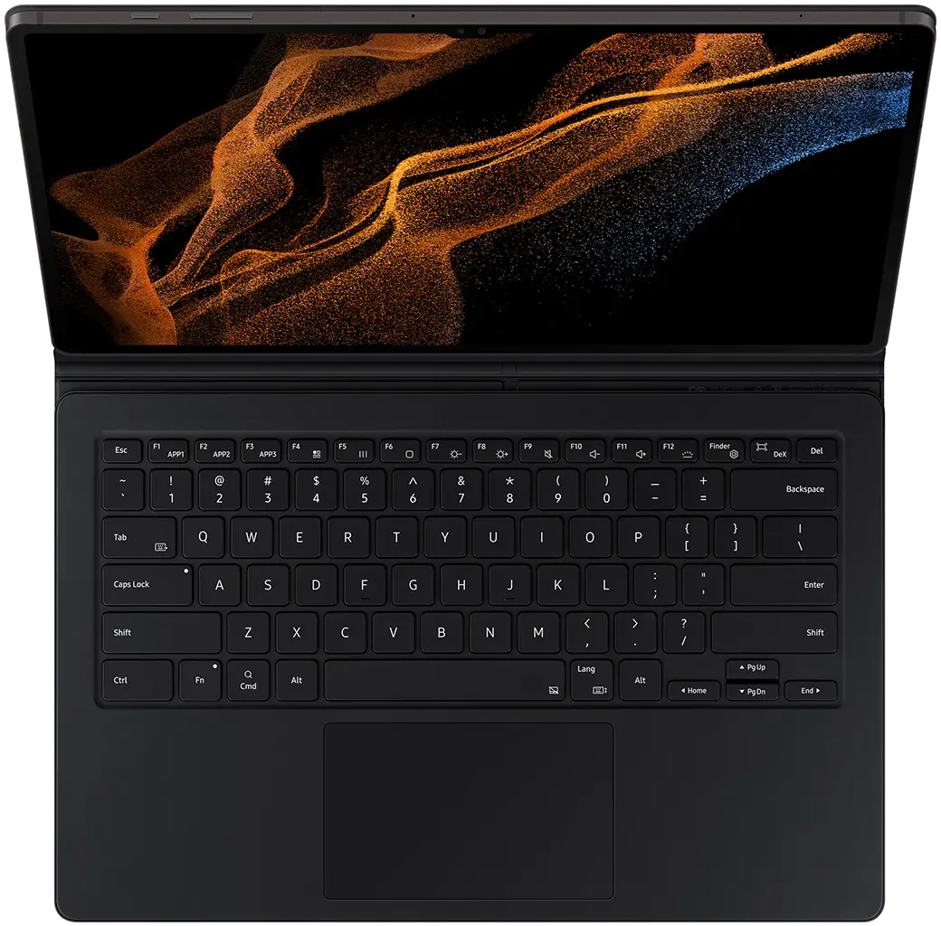 Samsung Tab S8 Ultra Book Cover Keyboard Black