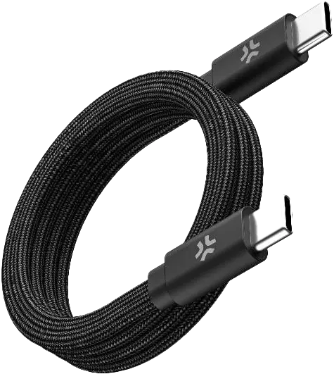 60W USB-C/USB-C magnetiga kaabel, 1m, must, Celly