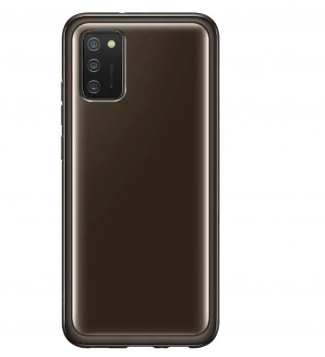 Силиконовый чехол для Samsung Galaxy A02S, черный
