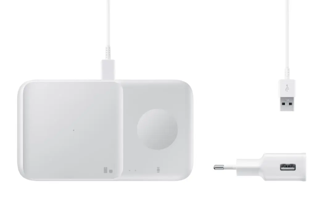 Samsungi juhtmevaba DUO laadimispadi (w TA), valge