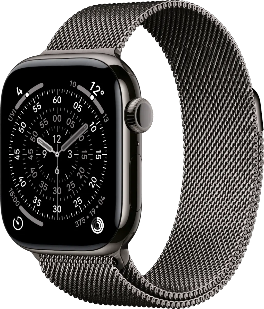 Apple Watch Series 11 GPS + Cellular 42mm Titanium Case with Milanese Loop