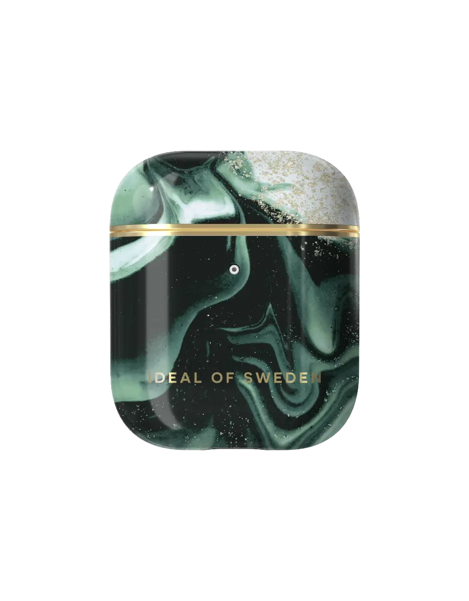 iDeal of Sweden Airpods Case Golden Olive Marble Gen 1&2