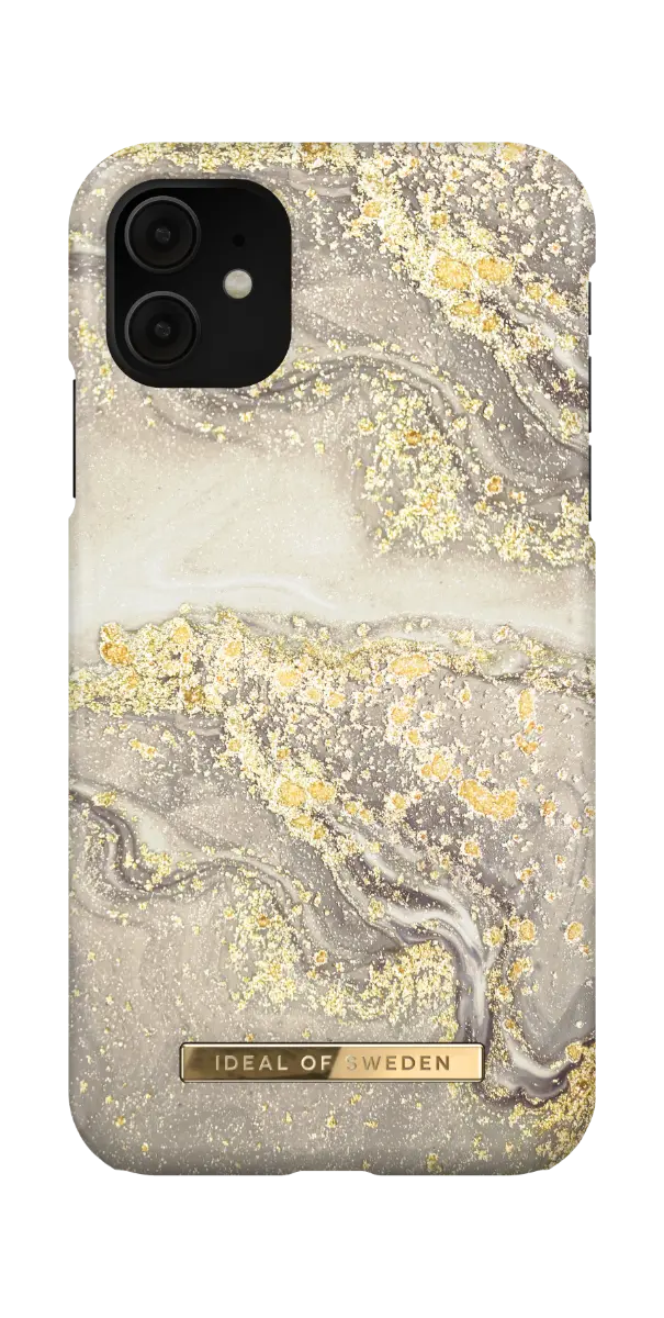 iDeal of Sweden Sparkle Greige Marble Fashion Case iPhone 11/XR