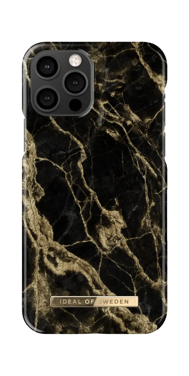 iDeal of Sweden Telefoniümbris iPhone 12/12 Pro Golden Smoke Marble