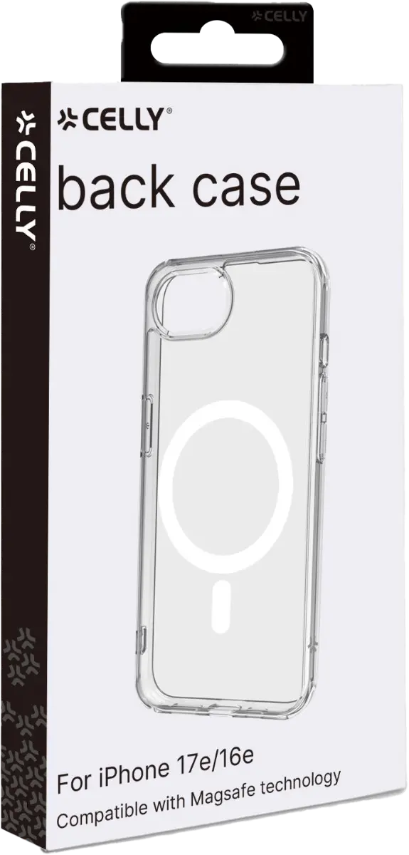 iPhone 17e/16e GELSKIN MagSafe ümbris, läbipaistev, Celly