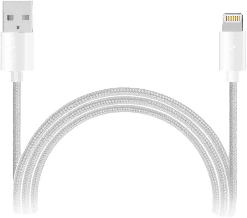 USB-A - Lightning laadimiskaabel, valge, NOVA