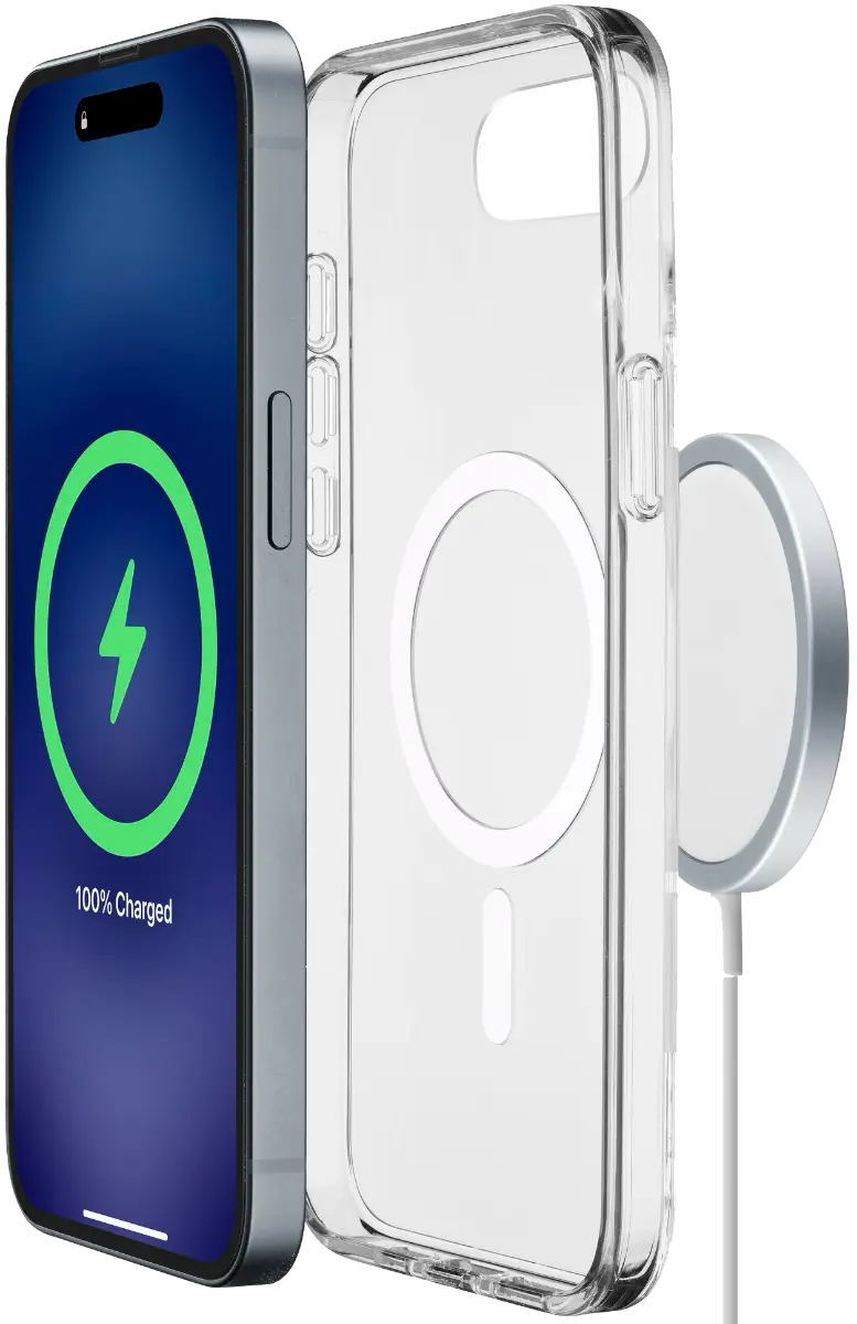 iPhone 17e/16e MagSafe läbipaistev ümbris, Cellularline