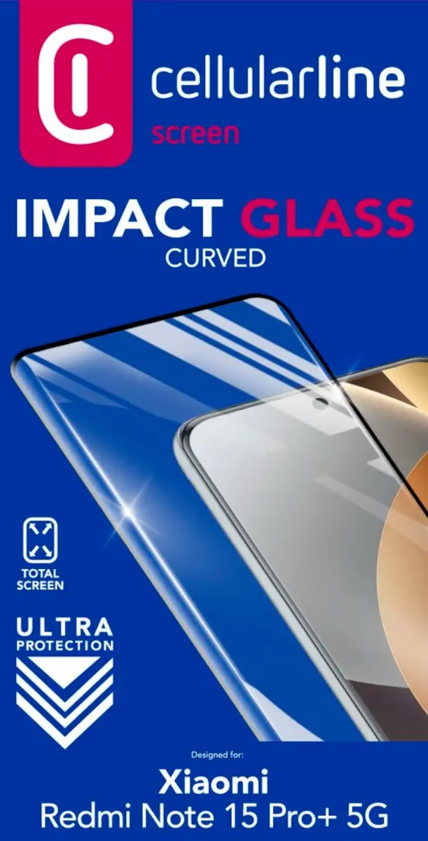8018080516245 Xiaomi Redmi Note 15 Pro+ 5G kaitseklaas, Cellularline
