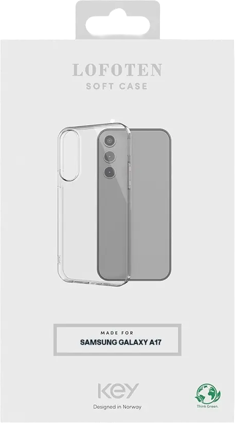 KEY Lofoten silikoonist ümbris Samsung Galaxy A17, läbipaistev
