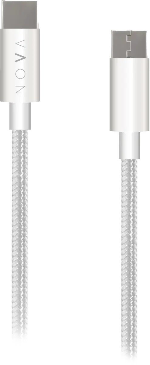 USB-C laadimiskaabel 1,2m, valge, NOVA