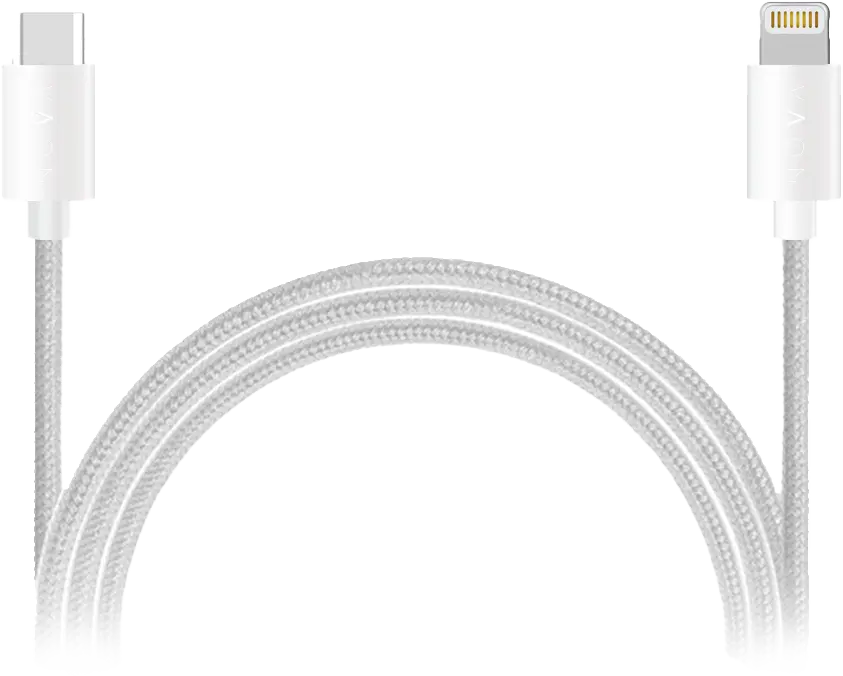 USB-C - Lightning laadimiskaabel 1,2m, valge, NOVA