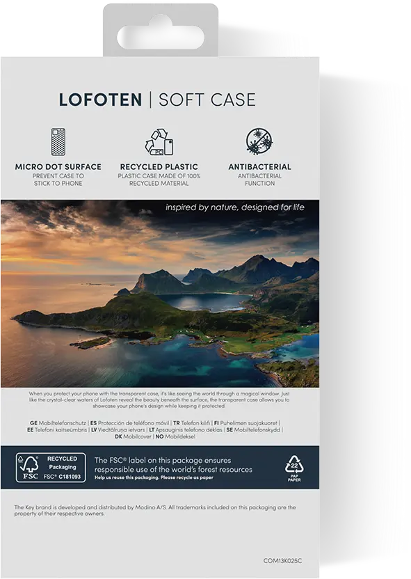 KEY Lofoten silikoonist ümbris Xiaomi Redmi 14C, läbipaistev