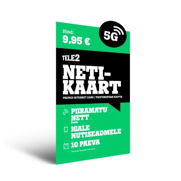 Tele2 piiramatu internetikaart 9,95