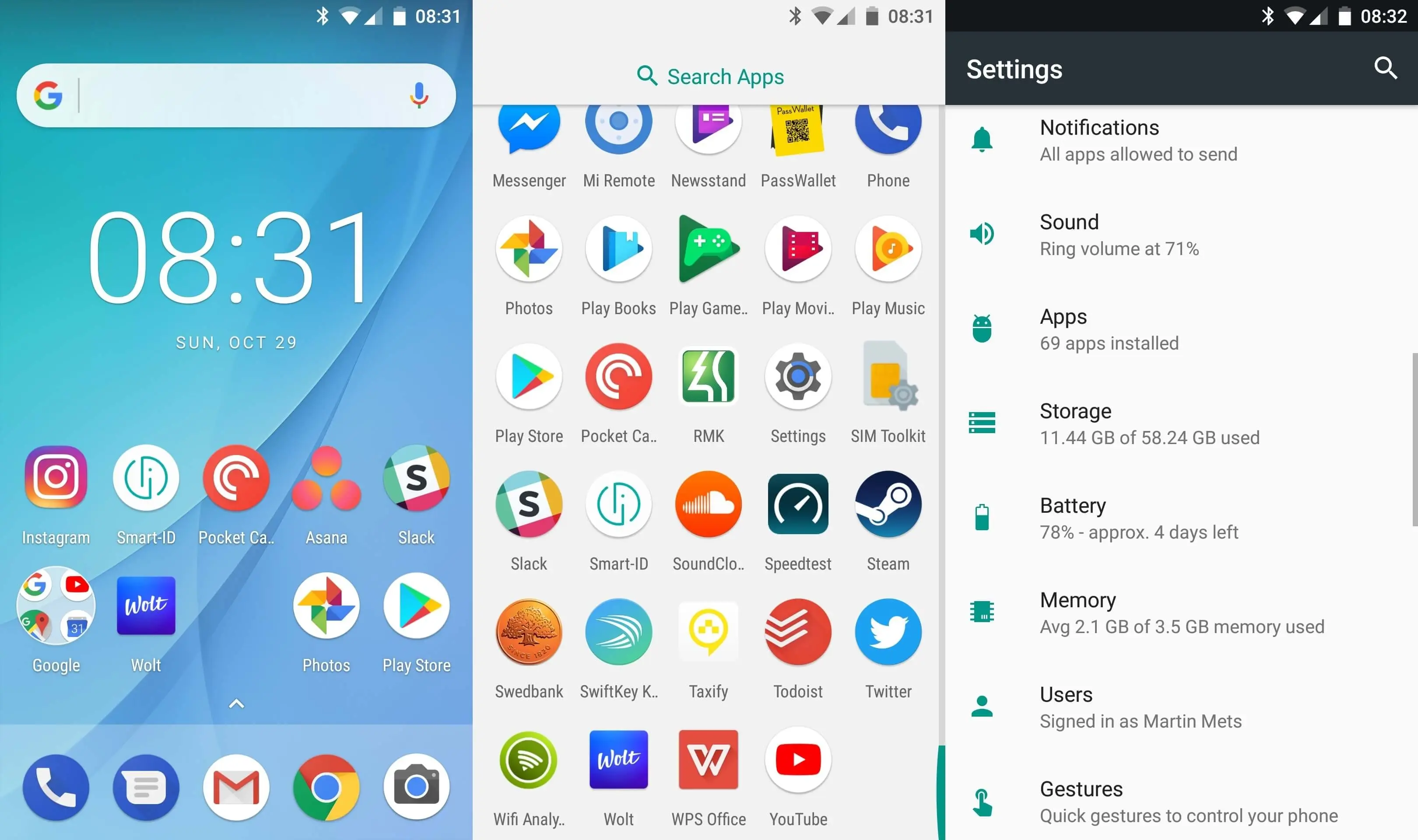 Xiaomi Mi A1 kasutajaliides on 99% puhas Android. Tõsi küll, ikka veel Android 7. Xiaomi Mi A1 kasutajaliides on 99% puhas Android. Tõsi küll, ikka veel Android 7.